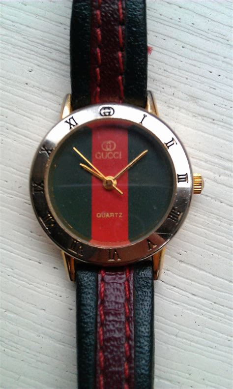 fake gucci watch red and green|gucci knockoff watches.